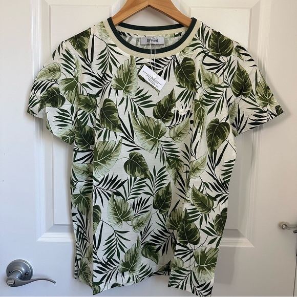 SOLD! MARELLA MAXMARA Intrend Label Printed Leaves T-shirt Size:M 165/88A New - Picture 5 of 9